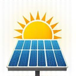 Icono de instalación de paneles solares